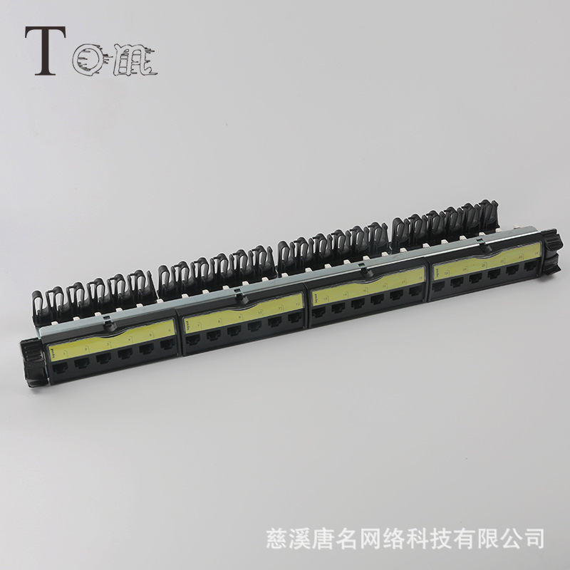 CATegory 6 Super CATegory 6 UTP Network Patch Panel CAT6/cat6a 24-port Non-shielded