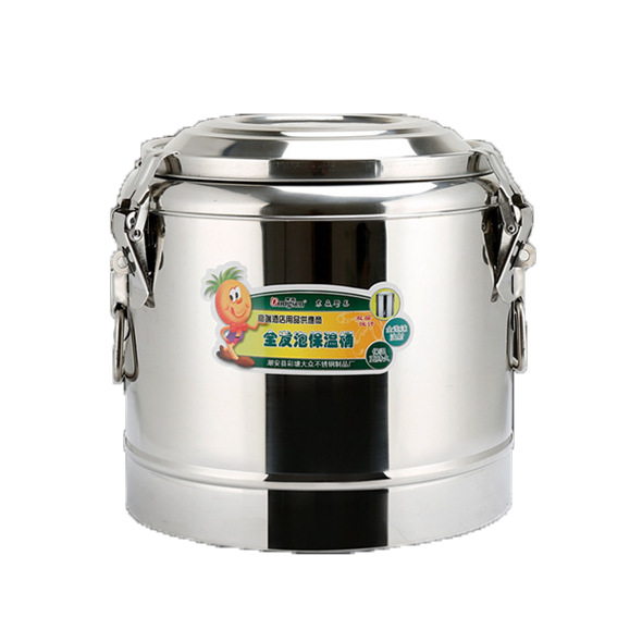 Dongsen aislamiento de acero inoxidable cubo puesto comercial al aire libre gran capacidad espuma de soja leche hielo en polvo sopa arroz gachas cubo