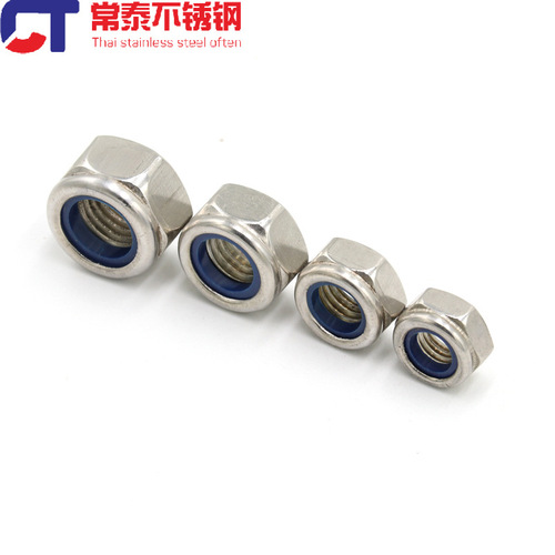 Stainless steel 201 nylon self-locking locking anti-loosening nut/nut M4 5 6 8 10 12