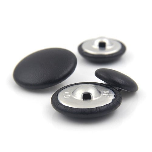 High-end leather dark eye bag buttons, sofa soft bag buttons, high-end leather casual windbreaker buttons