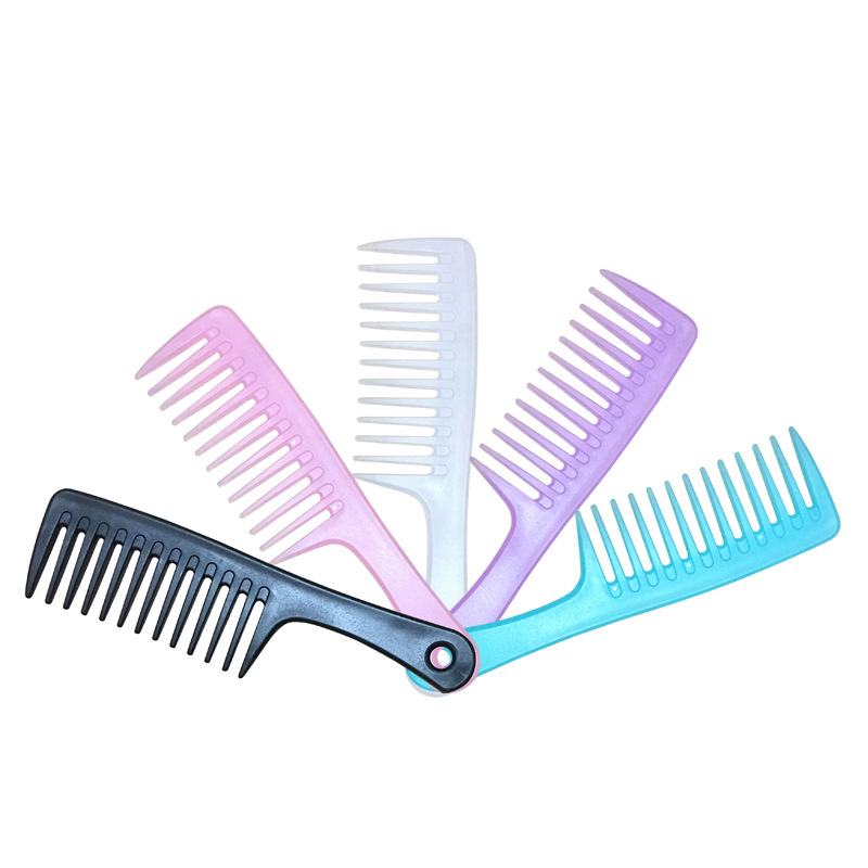 Las ventas de la fábrica de plástico engrosada cuchillo grande peine de pelo de onda grande peine de masaje peine de plástico peine champú peine