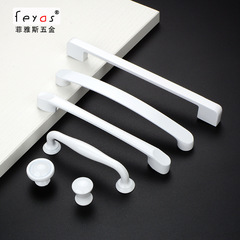 白色拉手現代簡約櫥柜子把手簡歐衣櫃抽屜北歐櫃門鞋櫃圓形小單孔