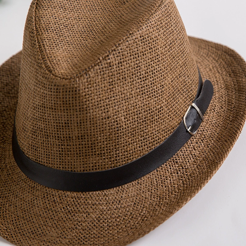 Sun hat, denim beach belt solar-powered