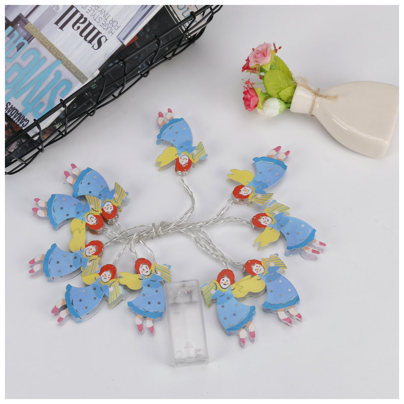 led Angel lamp curtain Lamp Children's Day birthday indoor room decoration Christmas decoration led light string