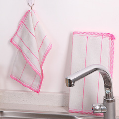 廚房棉紗洗碗布纖維吸水不沾油清潔抹布洗碗巾散裝百潔布廠銷批發