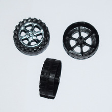 2*37塑料车轮 玩具车轮 科技制作零件 玩具配件外贸速卖通T372