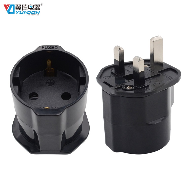 欧式转英式插头 欧规转英规转换插头 英国英规插头转换器 UK PLUG