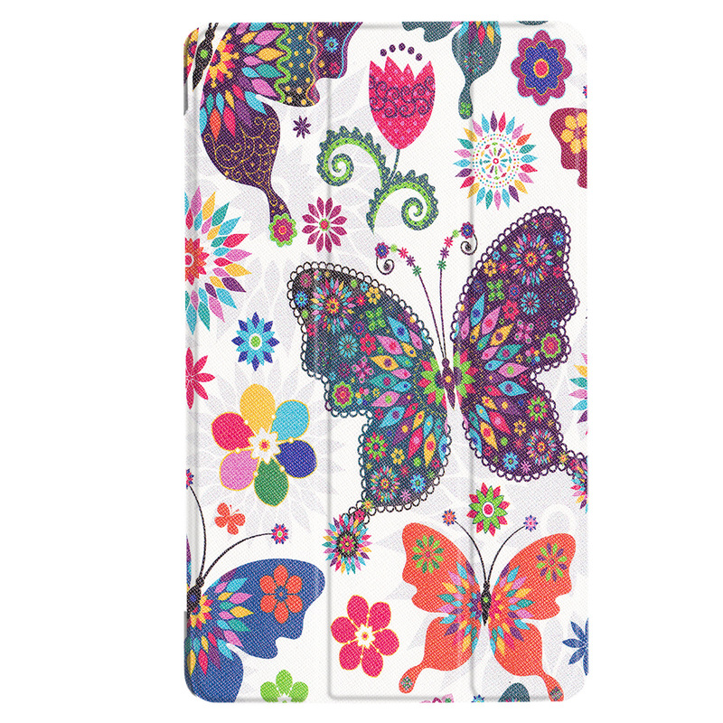For Samsung Galaxy Tab A 8.0 T380 Flat Protective Case T385 Leather Case Creative Painted Case