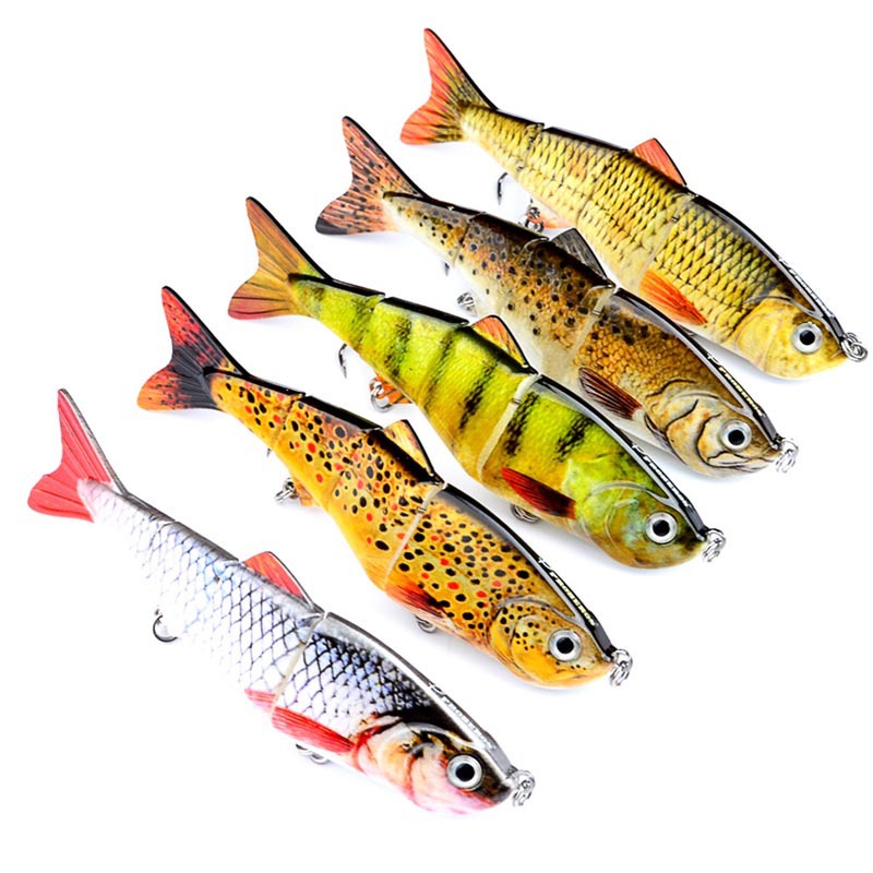Cross-border Luya multi-section bait 4-section bionic fake bait bait wholesale fishing bait 12cm simulation bait 8cm