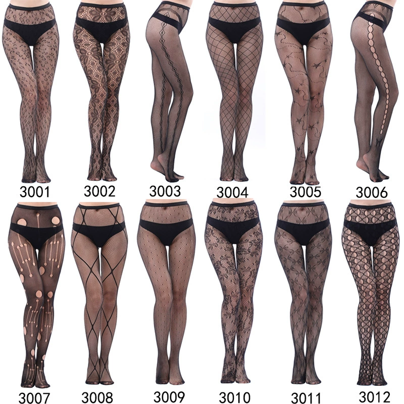 Ретро кружевные сетчатые колготки, модные sexy полупрозрачные колготки, один размер (155–170 см)