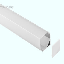 现货直角V型 珠宝柜硬灯条外壳铝槽 配PC罩子 厂家生产