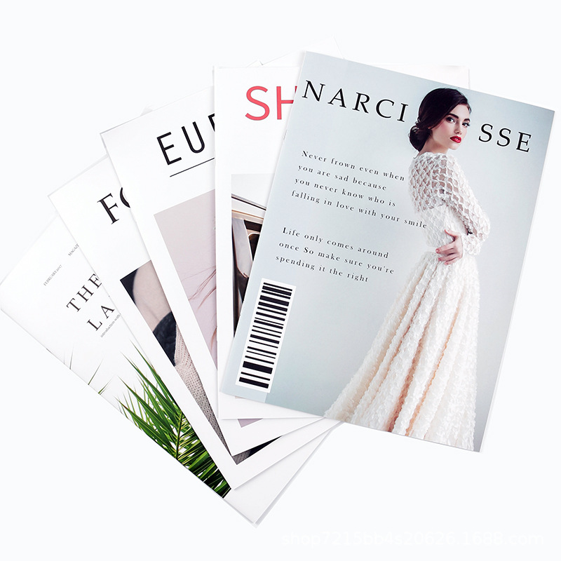 Apoyos de fotografía Álbum de revista ins estilo de mano Inglés revista fotografía Fondo decoración apoyos