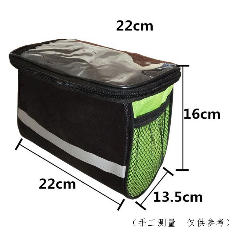 Bolsa de bicicleta al por mayor manillar delantero bolsa de bicicleta de montaña carretera bolso