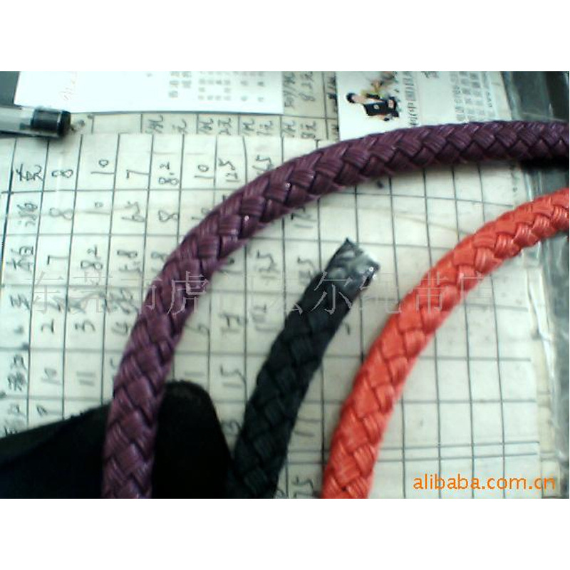 产业用彩色pp编织绳子涤纶三股扭麻绳纤维圆绳手挽带厂家批发