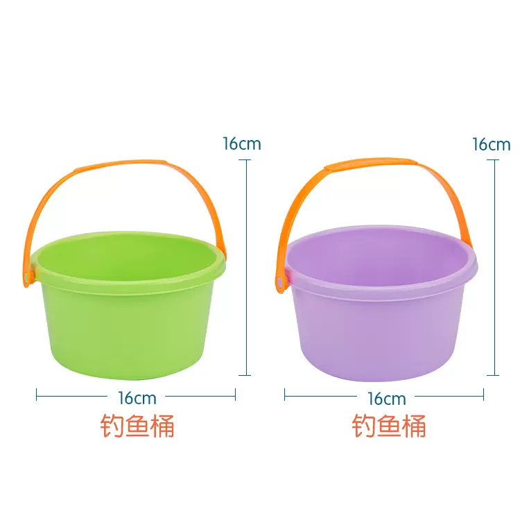 沙滩桶儿童海边沙滩玩具宝宝钓鱼戏水桶玩沙工具批发钓鱼桶