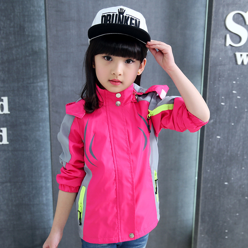Girls' Windbreaker 2026 New Spring Fashion Sports Jacket for Older Children, Stylish Cardigan Outerwear for Young Children, Trendy Jacket