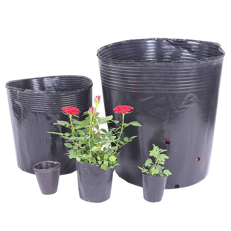 Чаша для питания Фабрика Оптовая Чашка для рассады Черная пластиковая сумка для питания Домашний горшок для рассады Искусство Садовый цветок Чаша для рассады