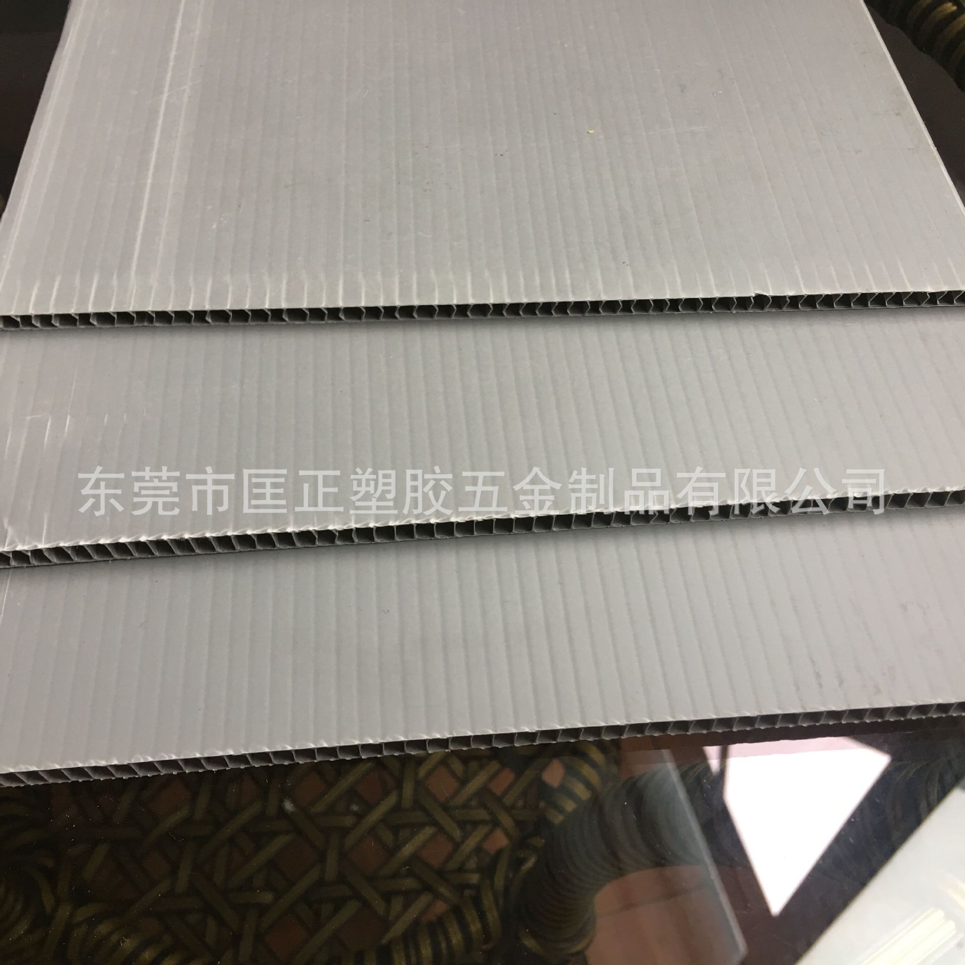 PP中空板   PP灰色阻燃中空板 灰色新料中空板