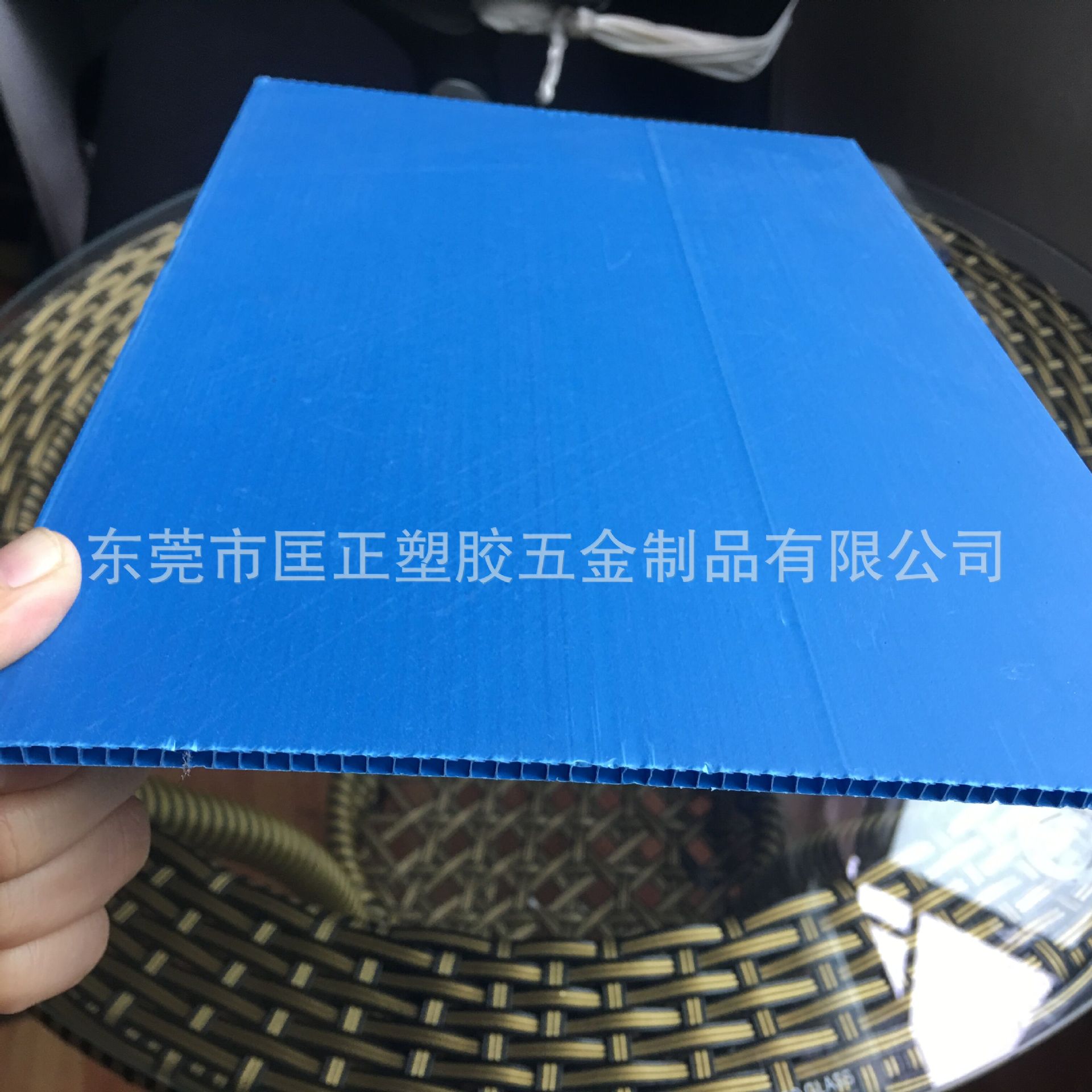 供应5MM新料蓝色PP中空板 各种颜色PP空心板 真空板