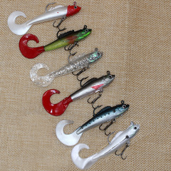 Luya bait soft bait curly tail bag lead fish 10cm 9.5g wholesale fishing gear soft bait