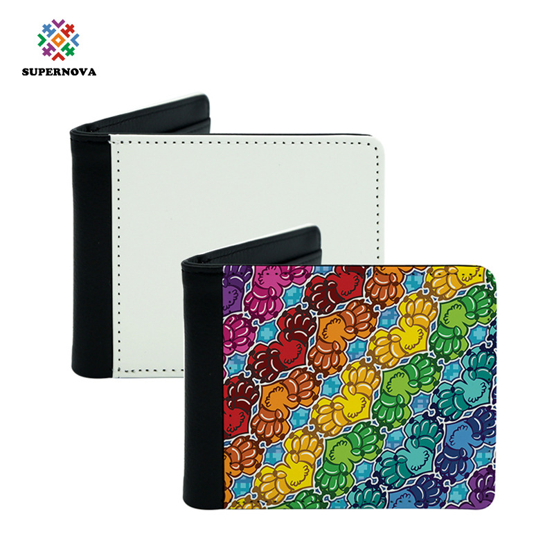 Transferencia térmica billetera en blanco transferencia térmica pedido de muestra transferencia térmica consumibles de cuero en blanco al por mayor