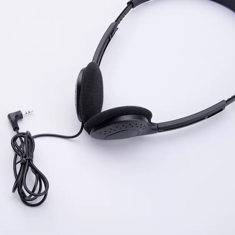 江西耳机工厂入耳式航空耳机黑色有线头戴式耳机加工定制