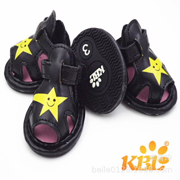KBL 봄 여름 새 샌들 통기성 미끄럼 방지 애완 동물 그물 신발 소형견 테디 개 신발