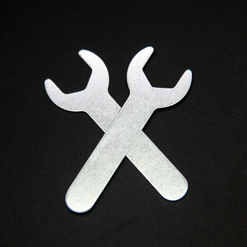 Manufacturer spot disposable wrench galvanized high-carbon steel wrench wholesale retail simple open-end wrench