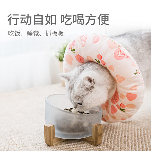 Elizabeth collar cat and dog universal collar sterilization soft collar anti-licking and biting headgear medical protective cover