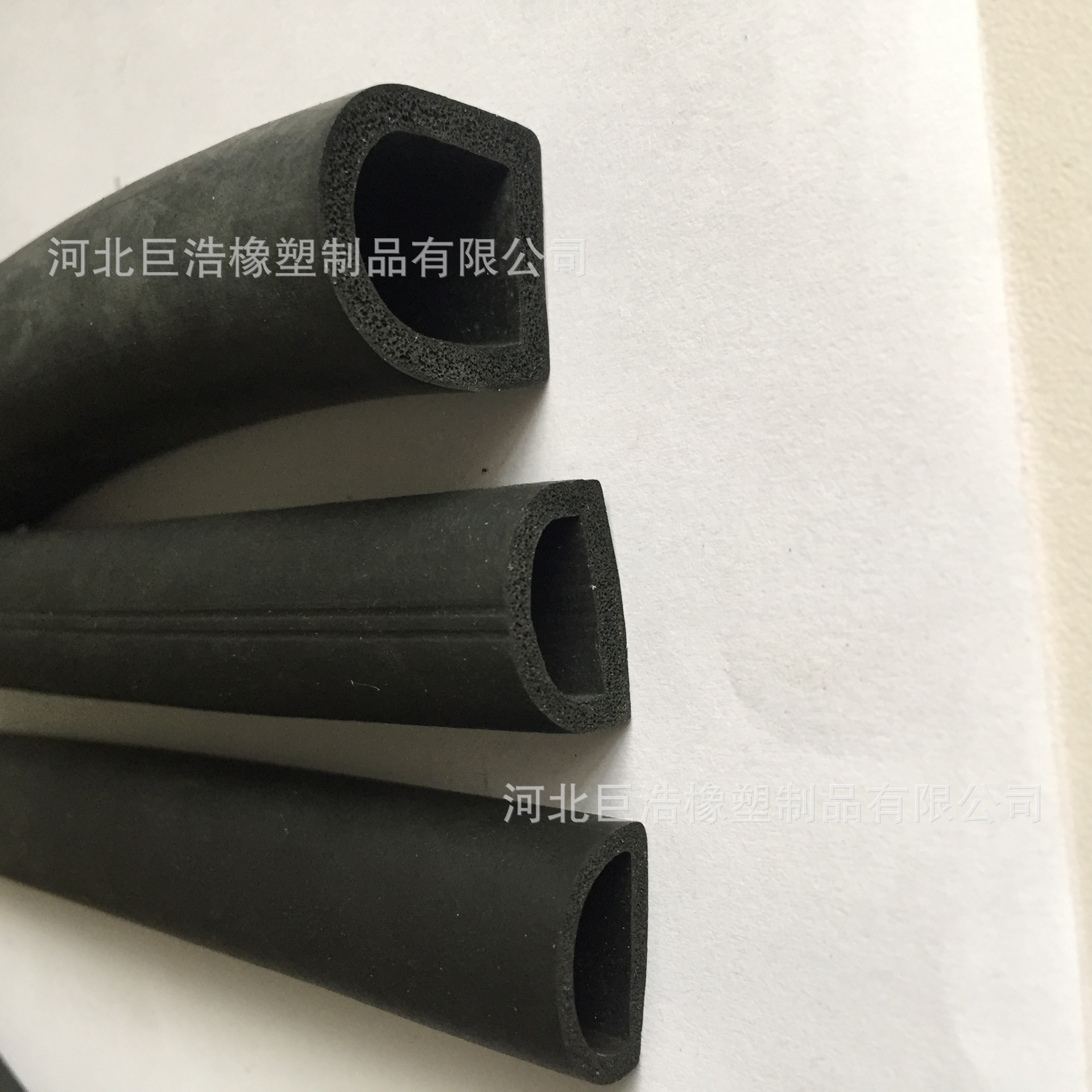 厂家供应三元乙丙 D型发泡条 异形橡胶条 门窗密封条