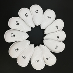 Manufacturer wholesale golf club hat cover crocodile pattern PU black and white iron hat cover cross-border exclusive for Amazon hot sale