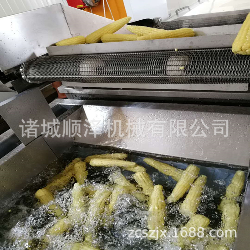 销售 滚杠式玉米清洗机 杀青漂烫冷却流水线 顺泽机械