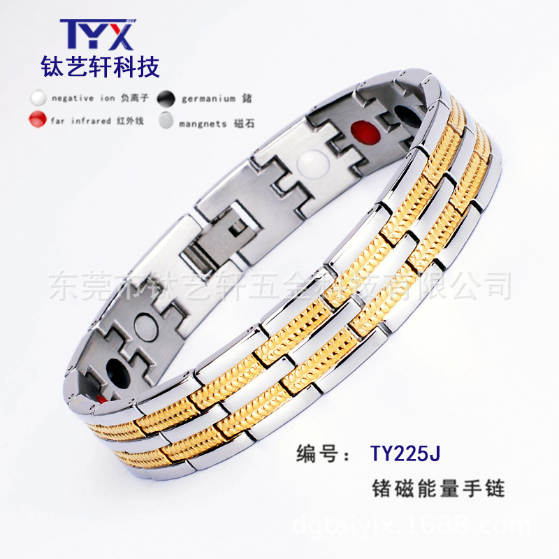 TY225 Stainless Steel Bracelet Couple Bracelet Titanium Steel Jewelry Pure Titanium Fashion Men's Jewelry Women's Factory Outlet