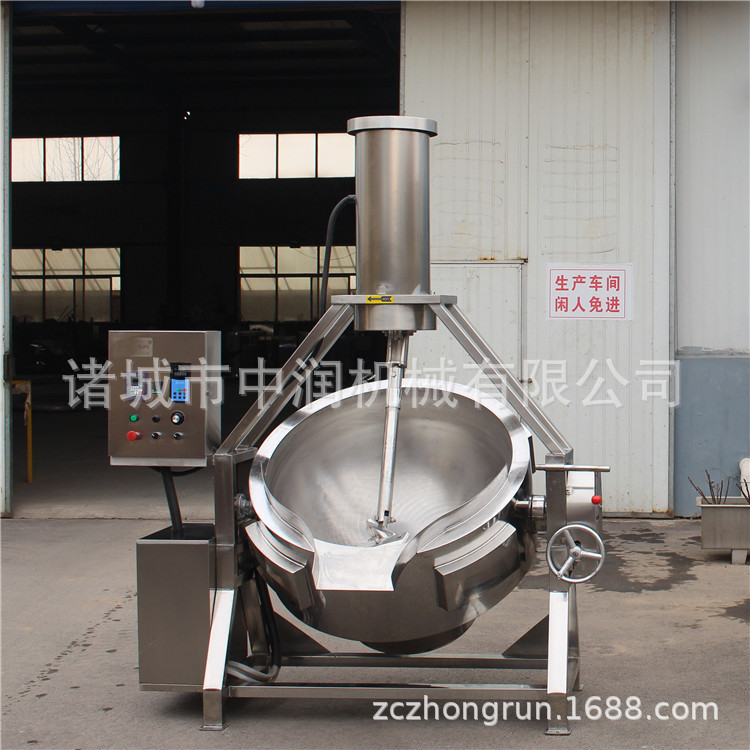 鱼子酱搅拌炒锅 大型鱼子酱加工机器设备 行星搅拌鱼子酱炒锅