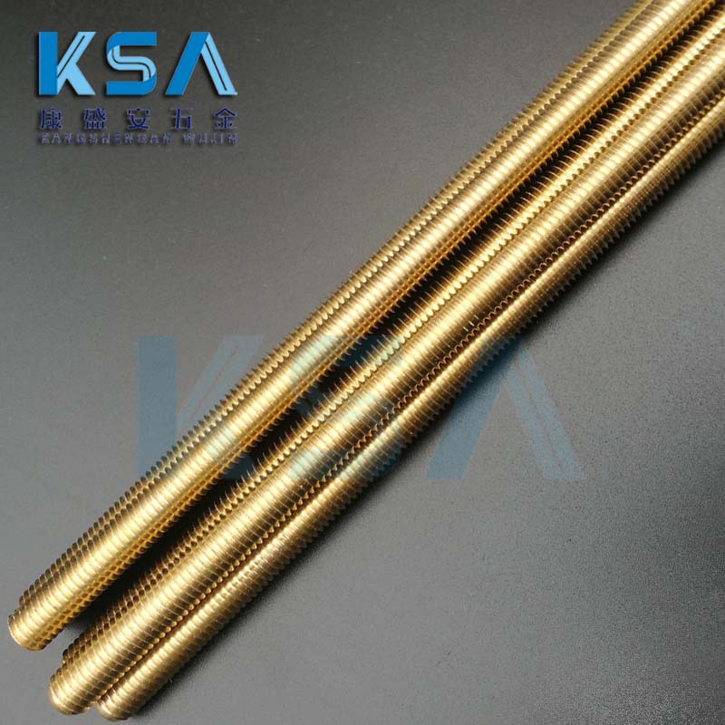 供应黄铜全牙螺杆 黄铜牙条 M3-M20X1米铜丝杆 规格齐全
