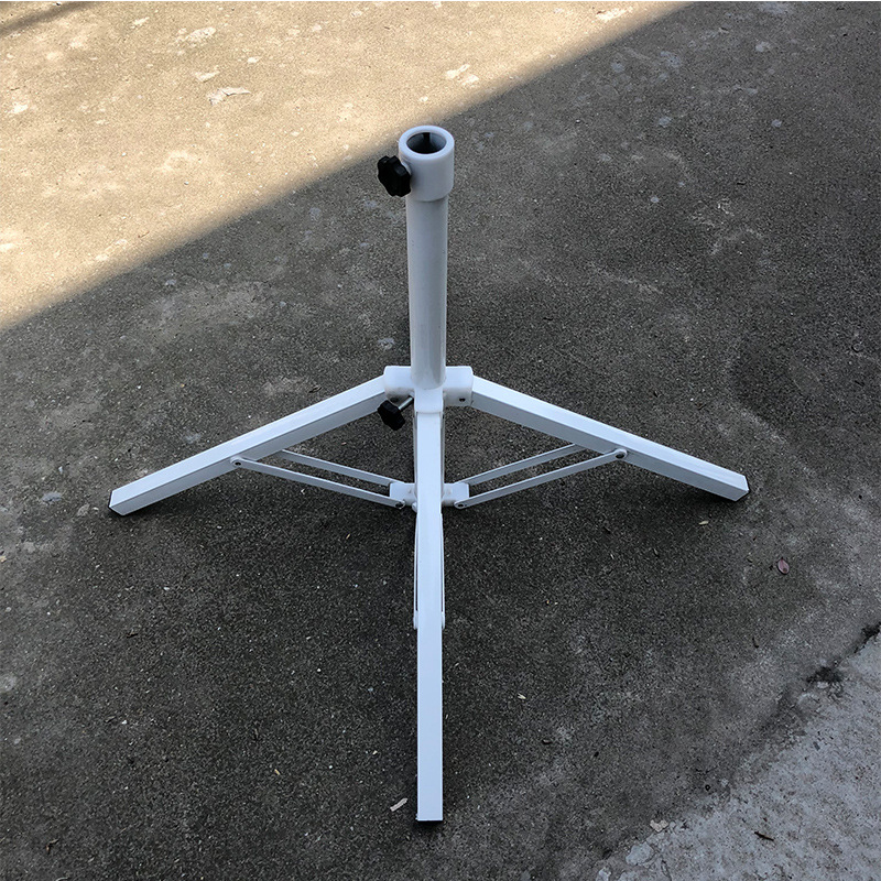 Gran sombrilla al aire libre gran puesto paraguas base publicidad paraguas asiento inferior plástico Cruz plegable base