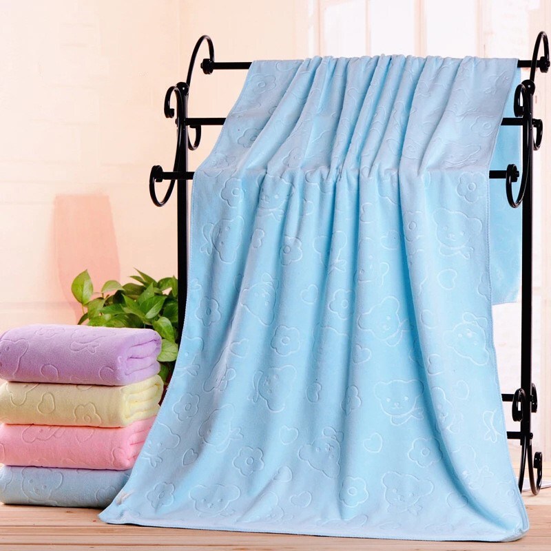 Factory wholesale bath towel nano microfiber embossed bear bath towel adult beach towel promotional gifts gifts Factory wholesale bath towel nano microfiber embossed bear bath towel adult beach towel promotional gifts gifts