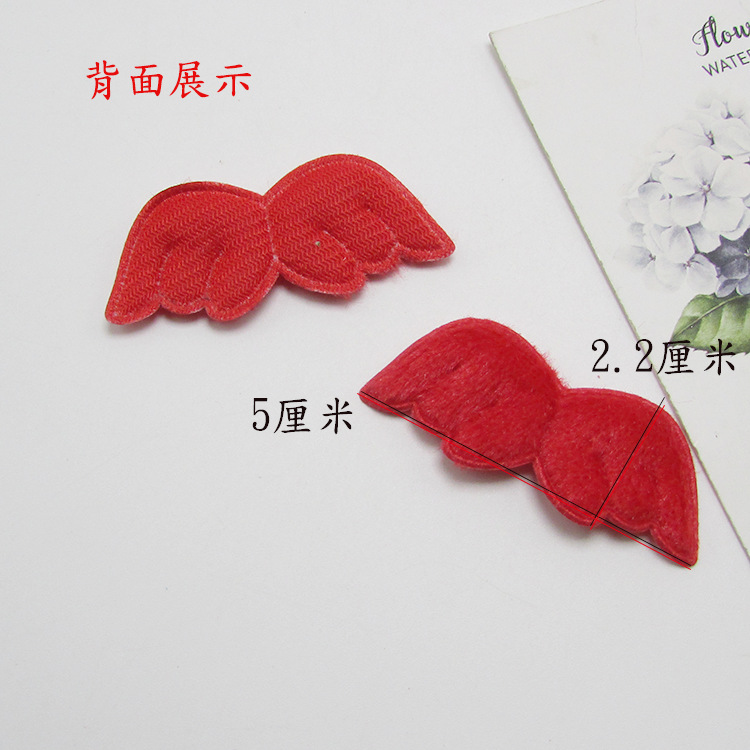 Nueva Tarjeta de pastel de insertar alas de felpa de doble cara serie de material accesorios para el cabello de los niños horquilla DIY accesorios de la joyería