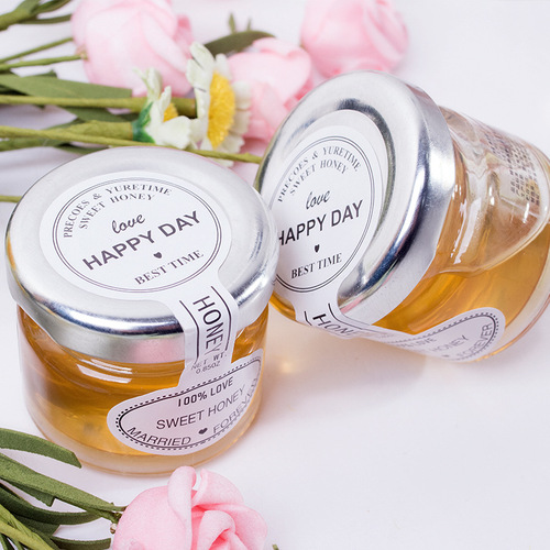 Honey Honey 28g Bottle - Wedding Celebration Honey, Wedding Honey for Marriage, Small Bottle for Wedding Favors and Gift Backs