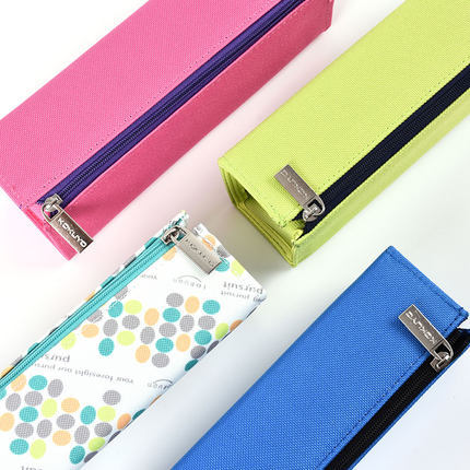 Japonés kokuyo Guoyu WSG-PC22 lápiz cuadrado de las mujeres split gran capacidad papelería Portátil Bolsa almacenamiento
