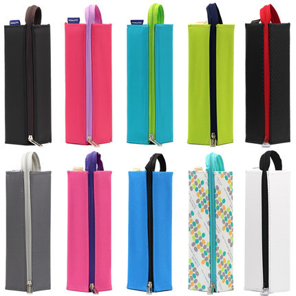 Japonés kokuyo Guoyu WSG-PC22 lápiz cuadrado de las mujeres split gran capacidad papelería Portátil Bolsa almacenamiento