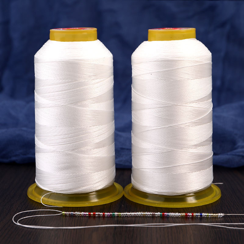 现货批发串米珠三股串珠线珍珠线210D 手工制作古风发簪发饰材料