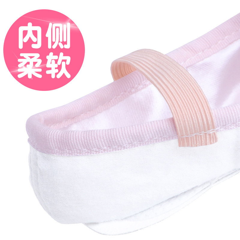 Satén zapatos de baile de Ballet para niños niñas zapatos de baile de fondo suave zapatos de práctica zapatos de cuerpo de fondo rosa zapatos puntiagudos
