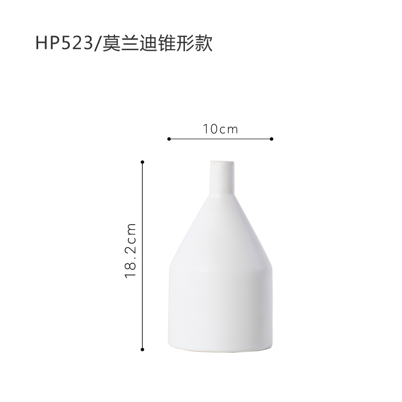 INS Nordic Americana Morandi florero de cerámica color moderno minimalista salón decoración al por mayor