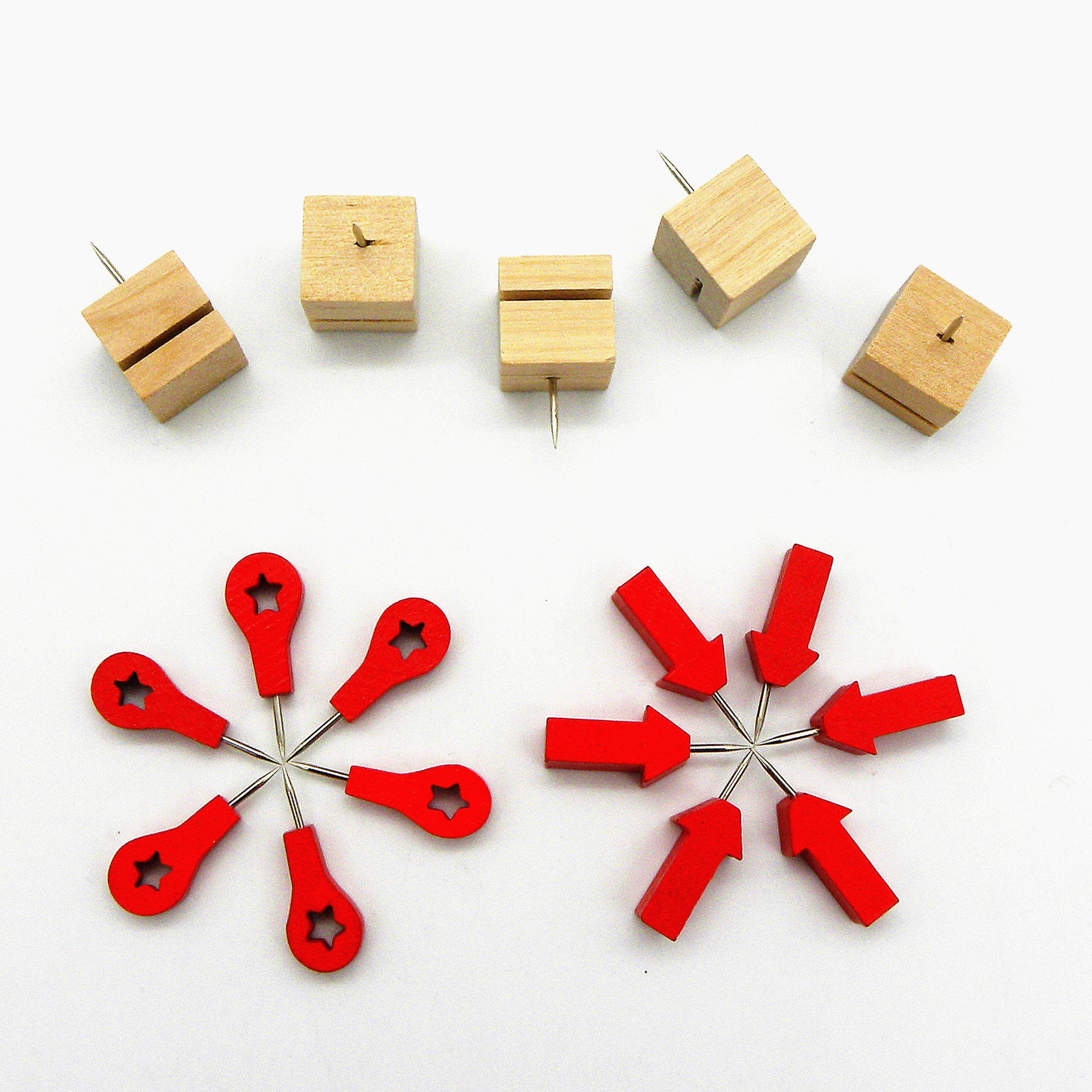 Factory Direct Sale Creative Push Pin Office Soft Board Photo Wall Mounting Red Landmark Arrow Push Pin Card Slot Brad Nail