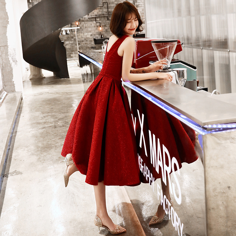 Young Toast Dress Bride Fashion Spring Red Dress Slimming Wedding Evening Dress for Women Young Toast Dress Bride Fashion Spring Red Dress Slimming Wedding Evening Dress for Women