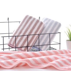 Warp knitted coral velvet towel thin strip towel soft absorbent fiber wholesale thickened gift logo face wash towel