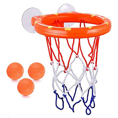 Cross-border hot selling bathroom suction cup basketball hoop water play basketball stand indoor mini shooting baby children's bath toy