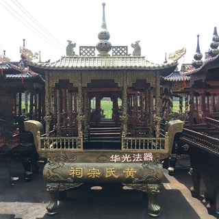 温州厂家加工定制祭祀宗祠寺庙道观长方香炉专用来图定制香炉