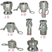 内螺纹阴端1寸2寸工业卸油卡扣式接头 D型304不锈钢快速接头